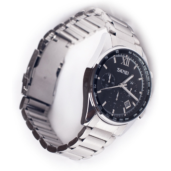 Наручные часы Skmei 9096 (нержавеющая сталь/черный)