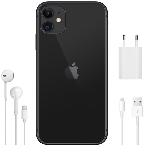 Смартфон APPLE iPhone 11 128GB Black (MWM02RM/A)