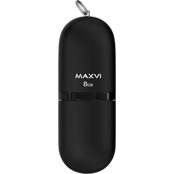 USB флеш Maxvi SF 8GB FD8GBUSB20C10SF (черный)