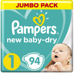 Подгузники Pampers New Baby-Dry 1 Newborn (94шт)