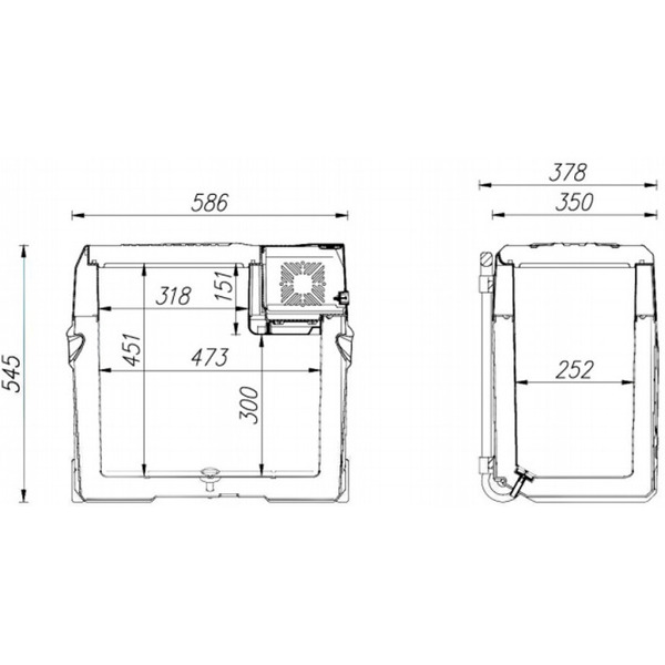 Автохолодильник компрессорный Alpicool CX50 (12/24) 50 литров (серый)