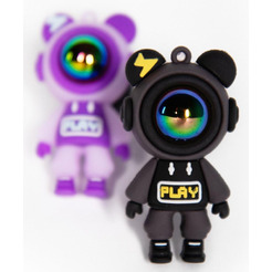 Ароматизатор автомобильный на дефлектор 5 ЭЛЕМЕНТ Космонавт "Дай 5 Добру" (черный)