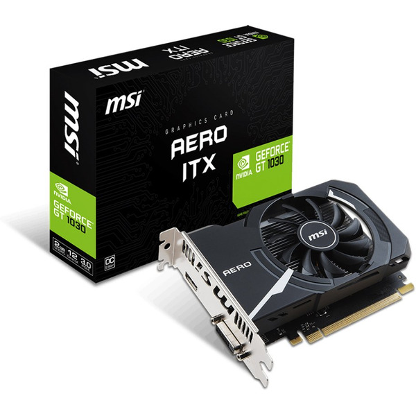 Видеокарта MSI GeForce GT 1030 Aero ITX OC 2GB