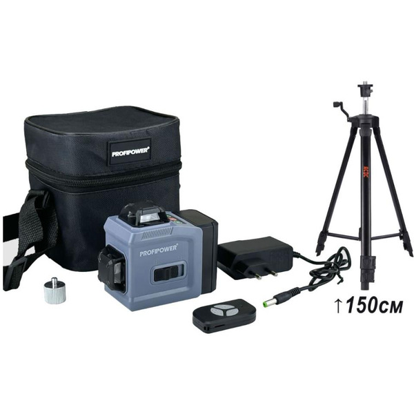 Лазерный нивелир ProfiPower NL-12G + Штатив E0051 (E0214-2)