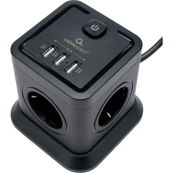 Сетевой фильтр Cablexpert TWR-4-U3-B-3