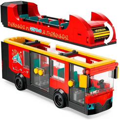 Конструктор LEGO CITY 60407 Красный двухэтажный экскурсионный автобус