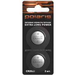 Батарейки литиевые Polaris PB CR2025 (2шт) Premium