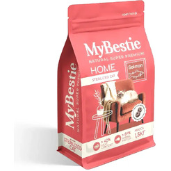 Сухой корм для кошек MyBestie Хоум Стерилизованный с лососем / 4605-15-MBH-CAT (1.5кг)