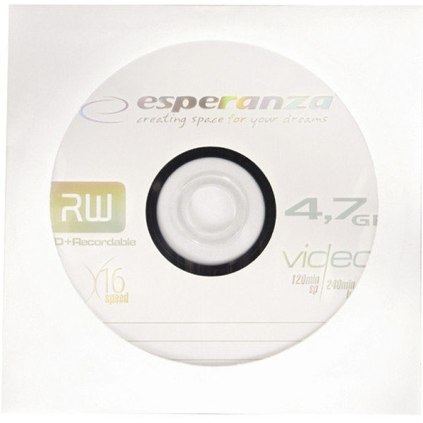 Диск DVD+R ESPERANZA 4,7GB (X16)