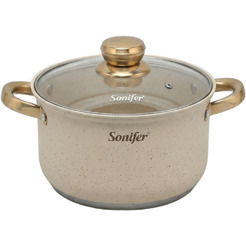 Набор кастрюль с крышками Sonifer SF-1201B (белый)