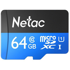 Карта памяти Netac P500 Standard 64GB NT02P500STN-064G-S