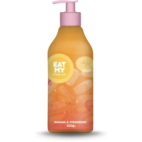 Гель для душа EAT MY "Бананово-клубничная содовая" 400 мл (362241)