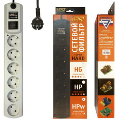 Сетевой фильтр Most HPw 2м (6 розеток) белый