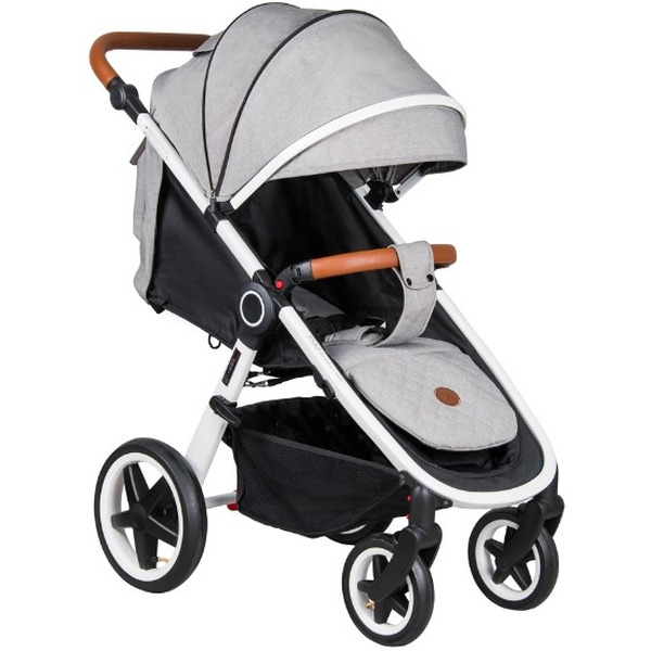Прогулочная коляска COLETTO Joggy (серебристый/белая рама)