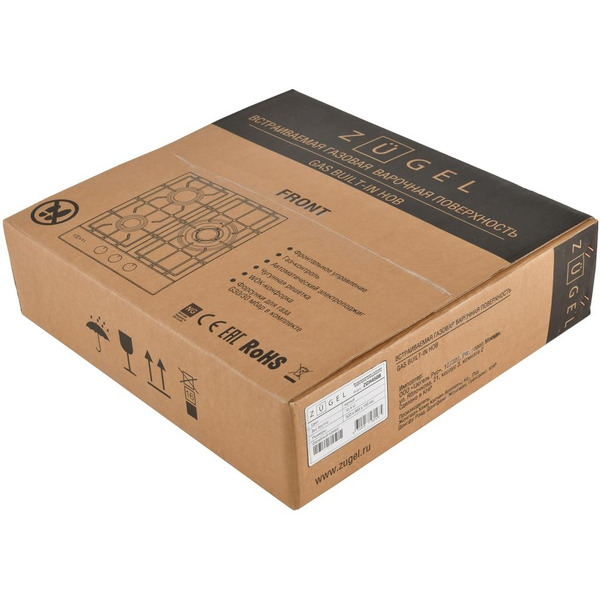Варочная поверхность газовая ZUGEL ZGH450B