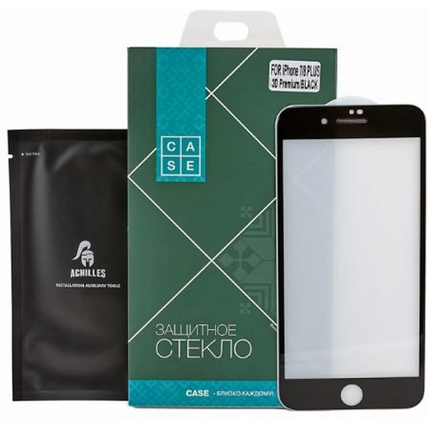 Защитное стекло CASE 3D Premium для Apple iPhone 7 Plus/8 Plus (черный)