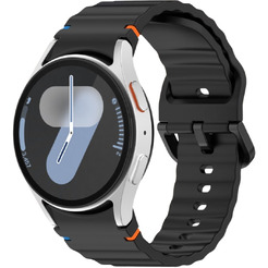 Ремешок Bingo Wave Stitching для SAMSUNG Galaxy Watch 4/5/6/7/FE (черный)