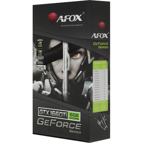 Видеокарта AFOX GeForce GTX 1660 Ti 6GB GDDR6 AF1660TI-6144D6H4