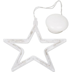 Фигура светодиодная "Звездочка" на присоске с подвесом, ТЕПЛЫЙ БЕЛЫЙ NEON-NIGHT