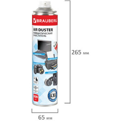 Баллон со сжатым воздухом для очистки техники 800 мл BRAUBERG 513691