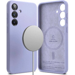 Чехол Ringke SILICONE MAGNETIC для Galaxy S25 LAVENDER