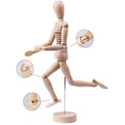 Модель художественная BRAUBERG 191293 (тип - мужчина, материал дерево, гибкая, высота 30 см. )