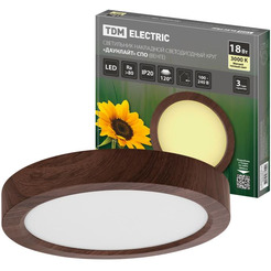 Светильник TDM "Даунлайт" СПО (венге) 18 Вт 225*32 мм 3000К SQ0329-0416