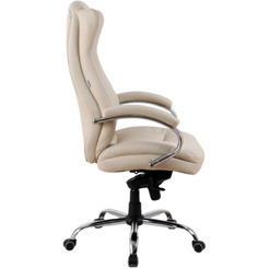 Офисное кресло King Style SHL-7-1 Hildi PU Chrome (кремовый)