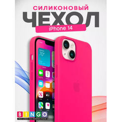 Бампер Bingo Silicone Case для APPLE iPhone 14 Малиновый