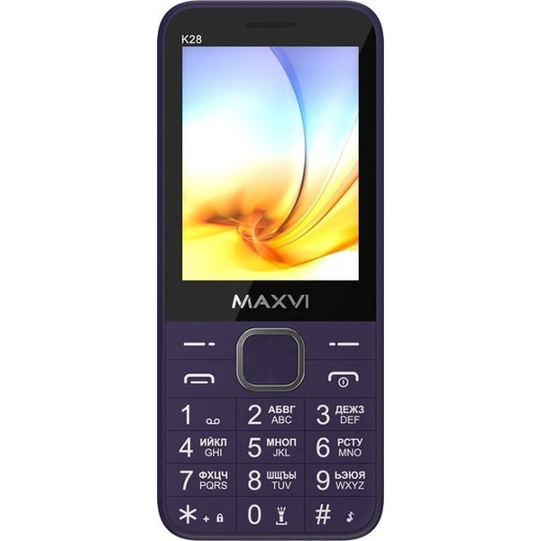 Кнопочный телефон Maxvi K28 (фиолетовый)