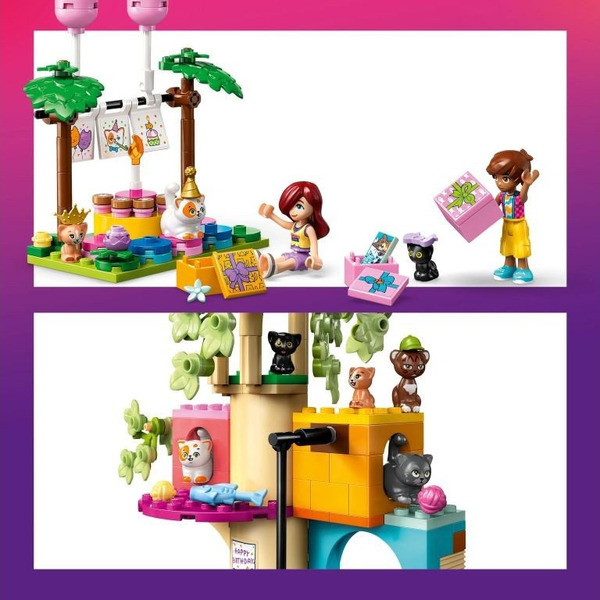 Конструктор Lego Friends Кошачий день рождения и домик на дереве 42666