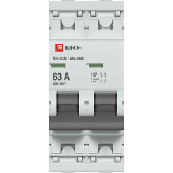 Выключатель нагрузки EKF PROxima ВН-63 2P 63А SL63-2-63-pro S63263