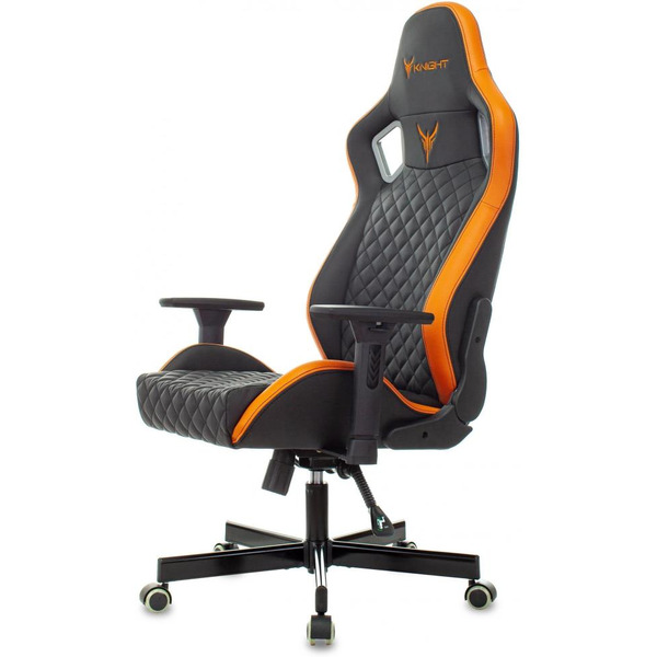 Кресло игровое Knight Outrider (1628891) черный/оранжевый