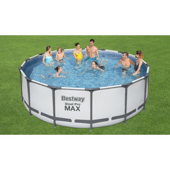 Каркасный бассейн Bestway Steel Pro Max 5612X (427x122 см, с фильтр-насосом и лестницей)