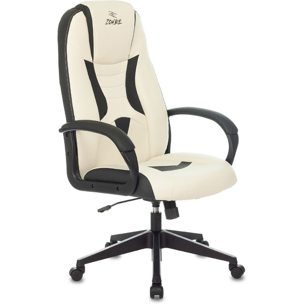 Кресло игровое Zombie 8 (1583543) белый/черный