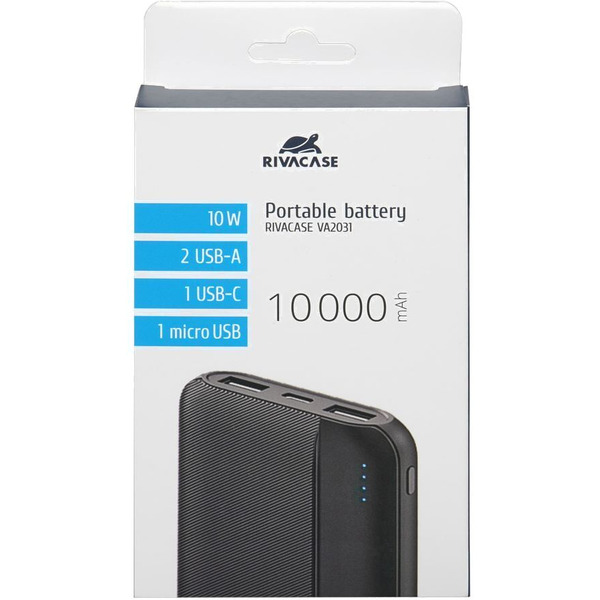Внешний аккумулятор Rivacase VA2031 10000mAh (черный)