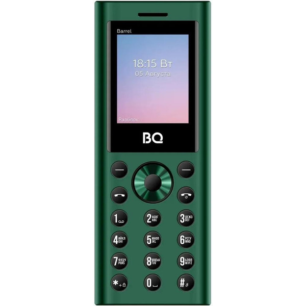 Мобильный телефон BQ 1858 Barrel (зеленый/черный)