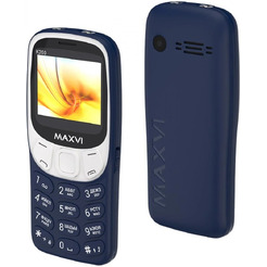 Мобильный телефон Maxvi K200 + ЗУ WC-112 (синий)