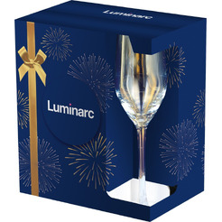 Набор бокалов для шампанского Luminarc Селест. Золотистый хамелеон 10P1636