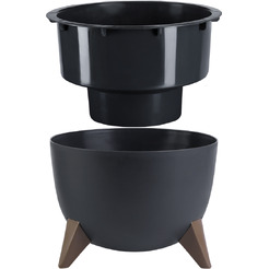 Кашпо La Decoro Грация КШ-4190 (антрацит)