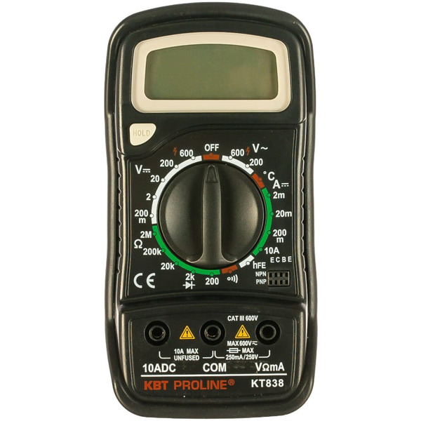 Мультиметр цифровой КВТ 79128 KT 838 серия PROLINE