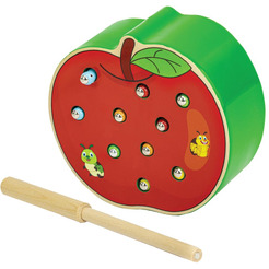 Магнитная рыбалка BRAUBERG Червяки в яблоке 665244