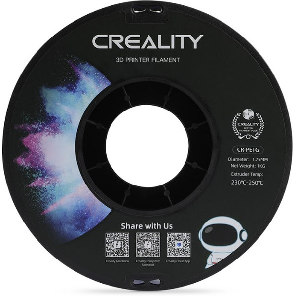 Пластиковая нить Creality CR-PETG 1,75 мм, 1кг, grey (серый)