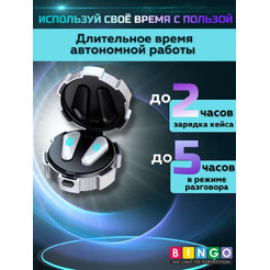 Наушники Bingo VT-G10 (серебристый)