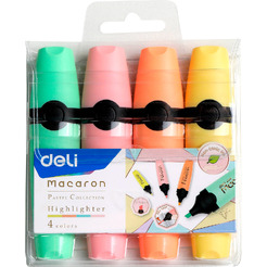 Набор текстовыделителей DELI MACARON U356MT (4 шт)