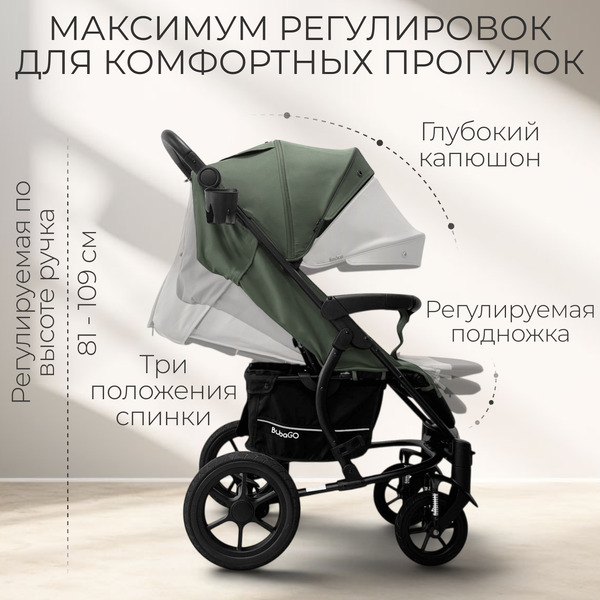 Детская прогулочная коляска Bubago Model One BG 173-3 (зеленый)