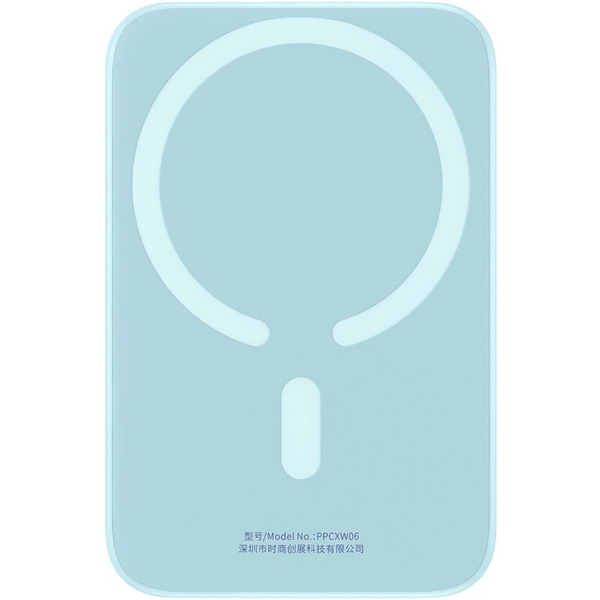 Внешний аккумулятор Baseus Magnetic Wireless PPCX020003 6000mAh (голубой)