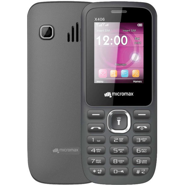 Мобильный телефон MICROMAX X406 серый
