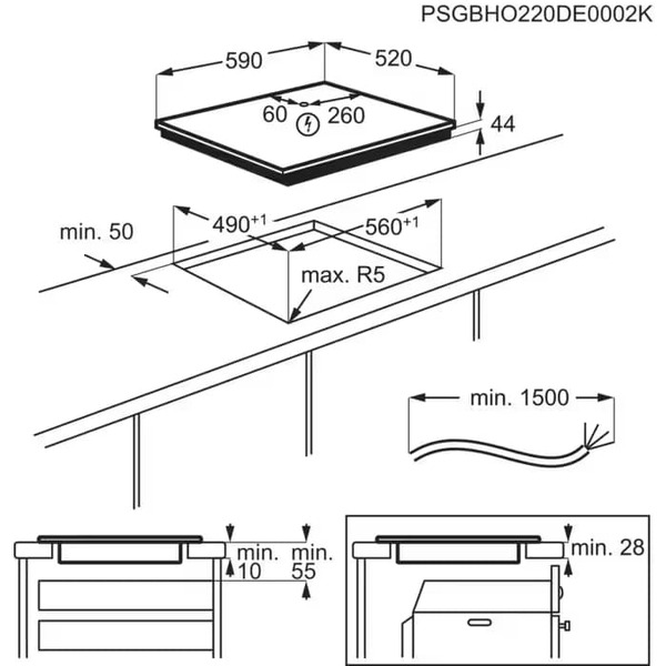 Индукционная варочная поверхность Electrolux EIS62453