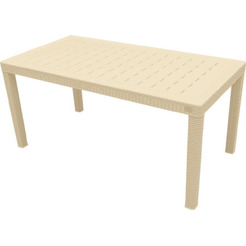 Стол пластиковый большой PLAST TEAM Rattan ING6184СЛВ